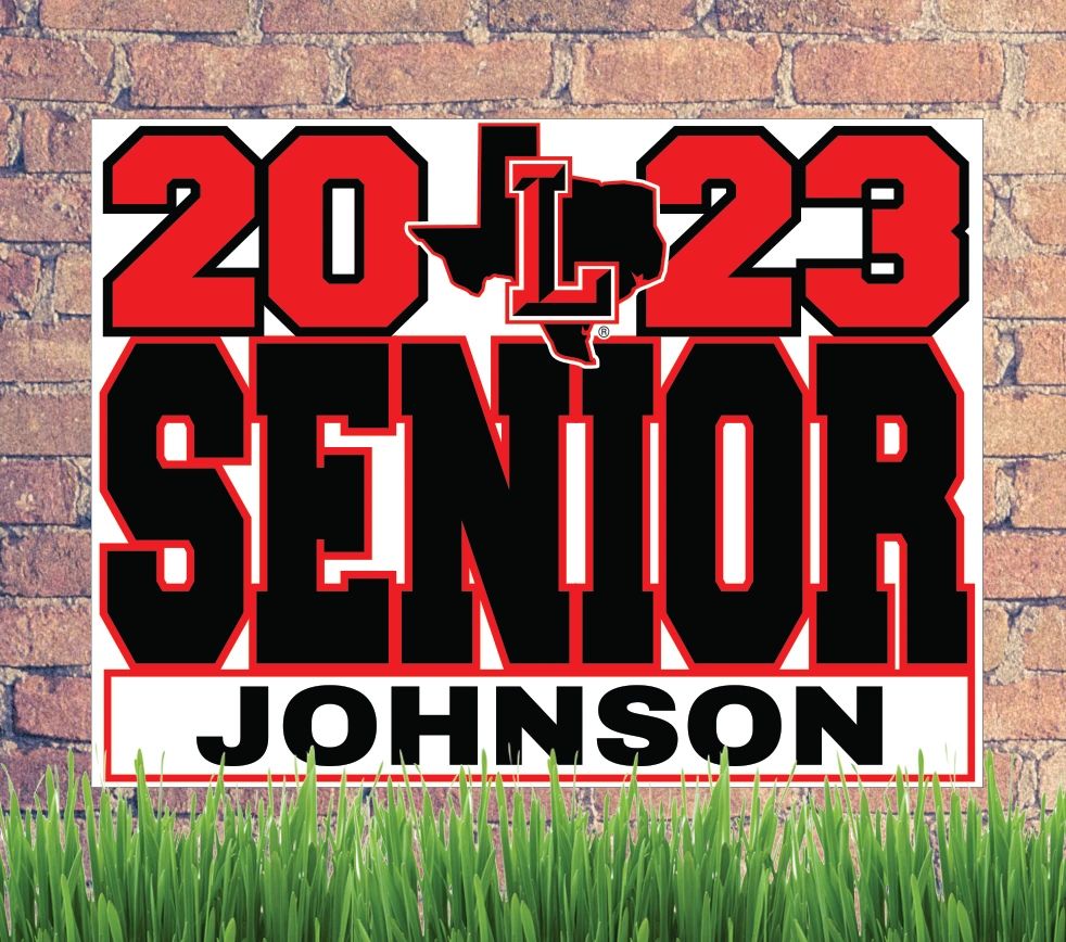 Liberty Senior 2023 yard sign personalized